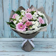 Букет цветов из:  Герберы, Альстромерии и Хризантемы #REPLACE_PRED# Ивангороде