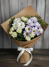 Букет цветов из:  Хризантемы и Розы в Ивангороде