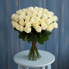 Букет 51 Белая роза Эдлесс Лав в Ивангороде