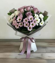 Букет цветов из:  Хризантемы и Розы в Ивангороде