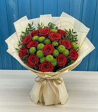 Букет цветов из:  Розы и Хризантемы в Ивангороде