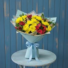 Букет цветов из:  Альстромерии и Хризантемы #REPLACE_PRED# Ивангороде