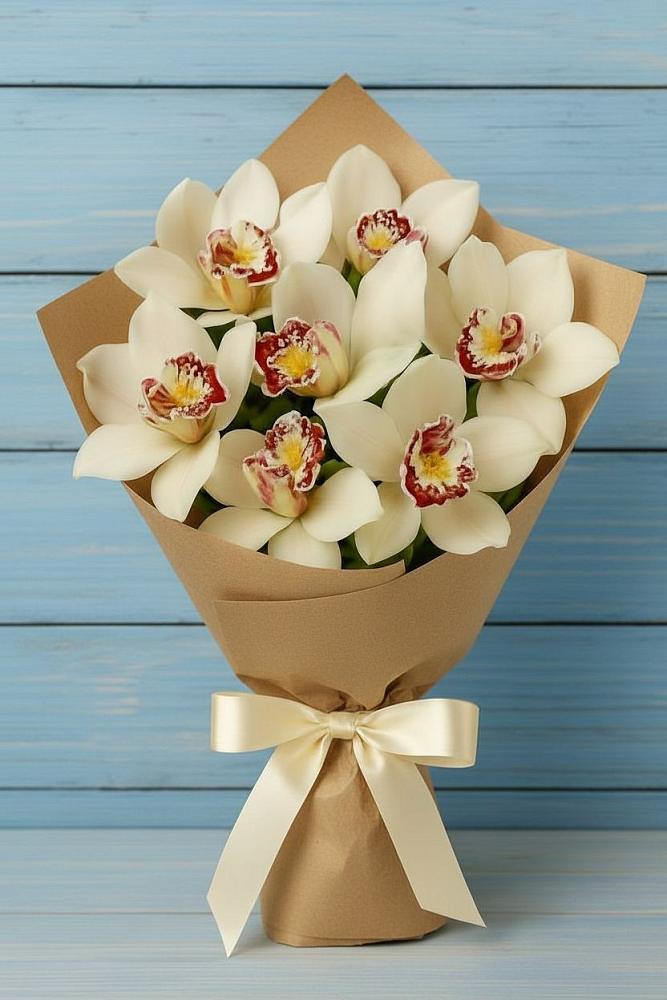 Букет цветов из: Орхидеи и Розы в Ивангороде