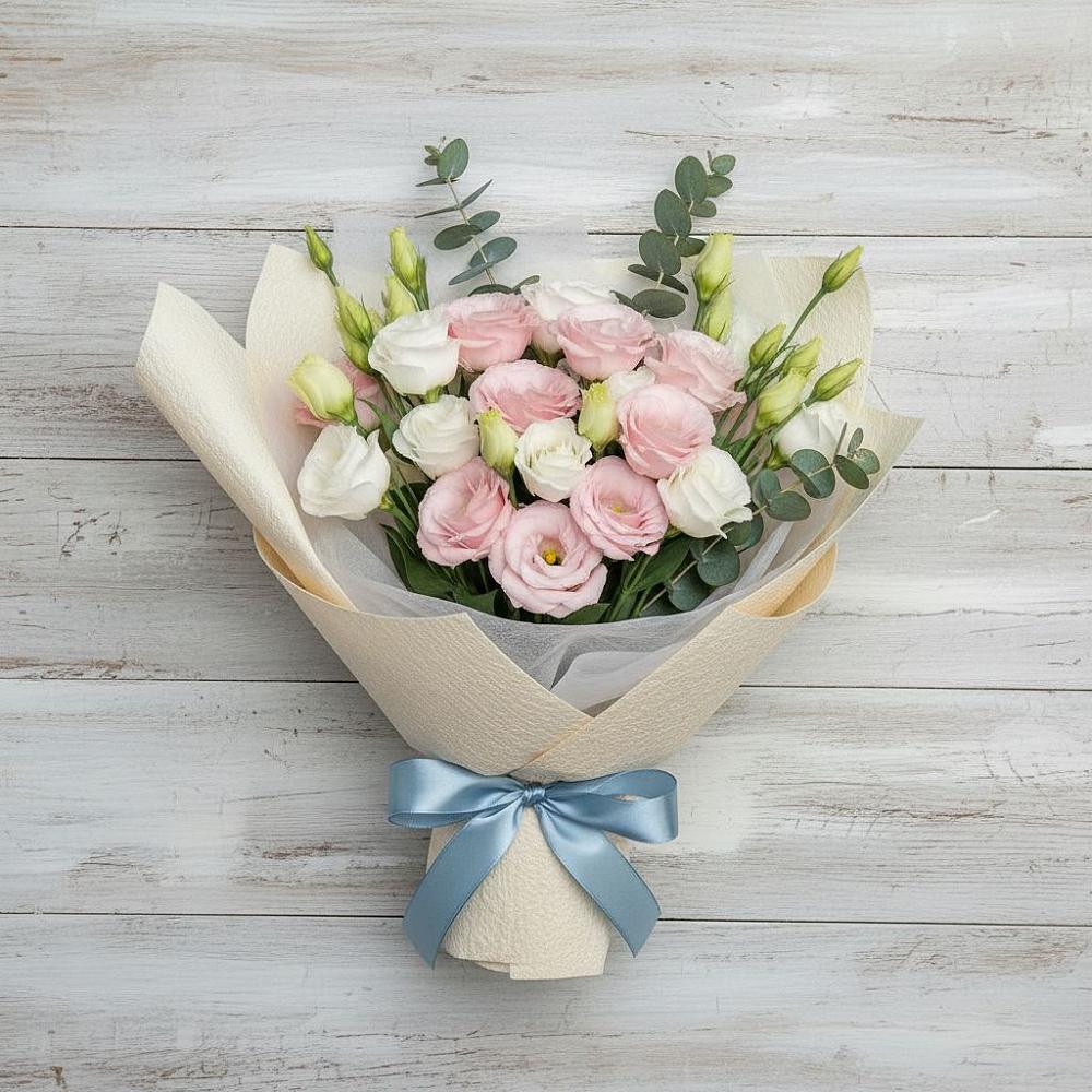 Букет цветов из: Лизиантусы в Ивангороде